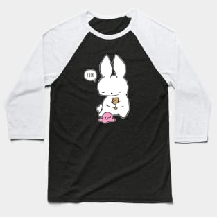 Ice Cream Fail Bunny Baseball T-Shirt